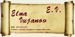 Elma Vujanov vizit kartica